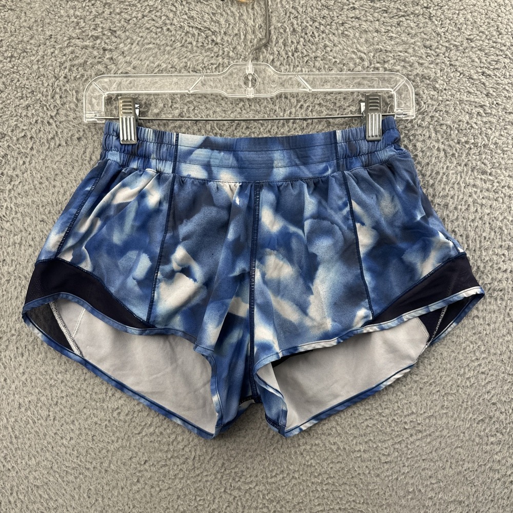 Lululemon Hotty Hot Shorts Low Rise 2.5" Mini Blush Blossom Athletic Gym Women 8